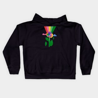 Rainbow Rose Kids Hoodie